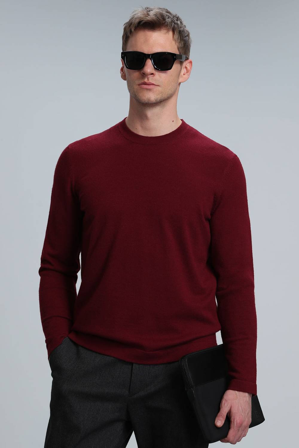 Speed Men's Sweater Claret Red