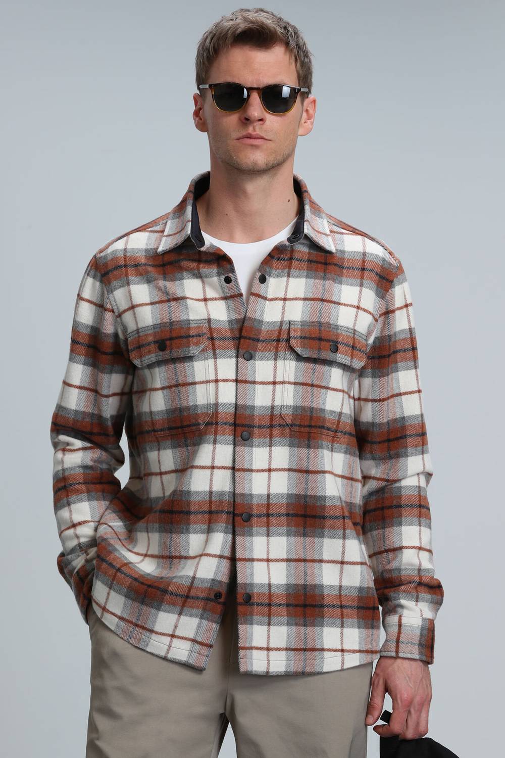 Armas Men's Basic Shirt Regular Fit Brick