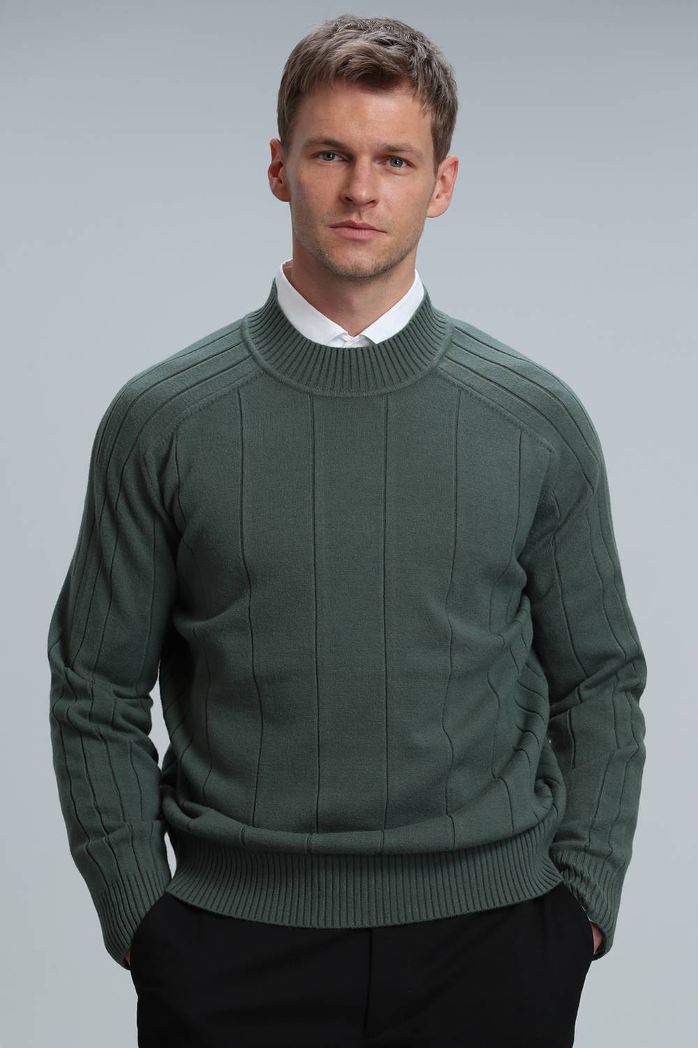 Time Tam Fisherman Men's Sweater Nefti Green