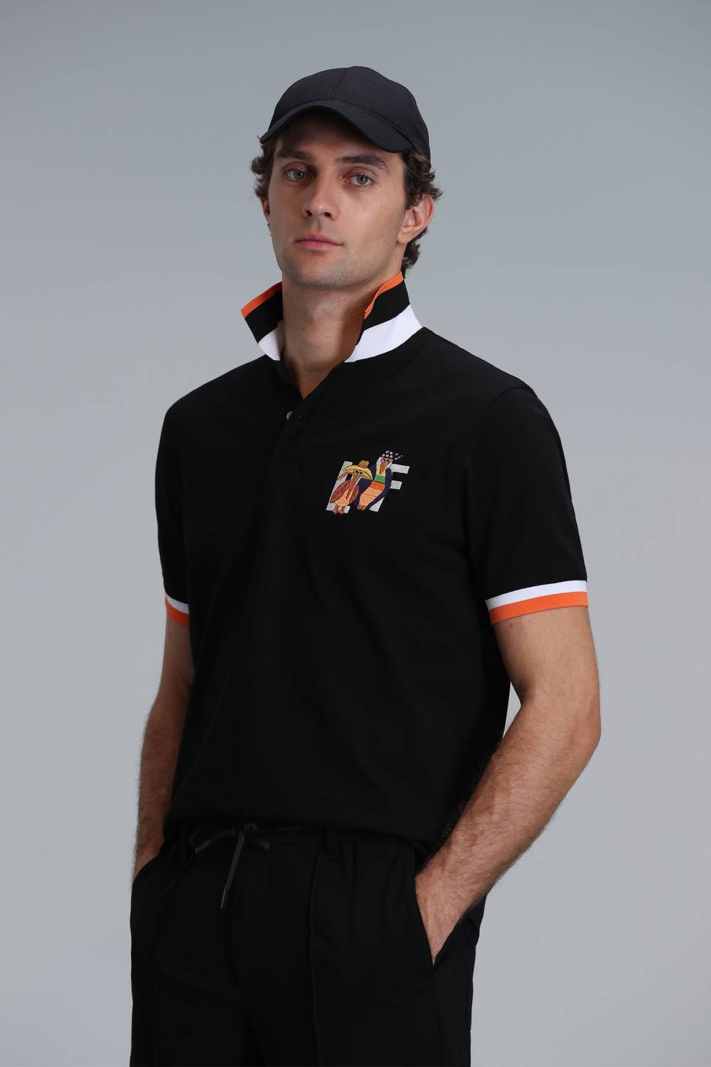 Ruby Smart Men's Black Polo Shirt Size L