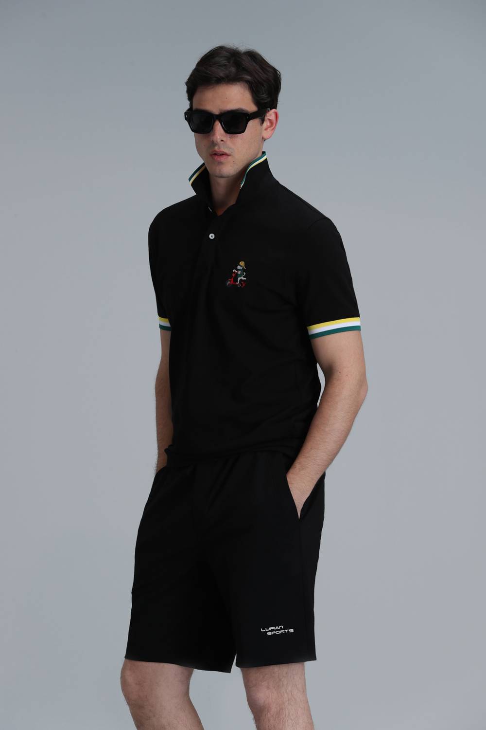 Smart Match Men's Black Polo Shirt XS