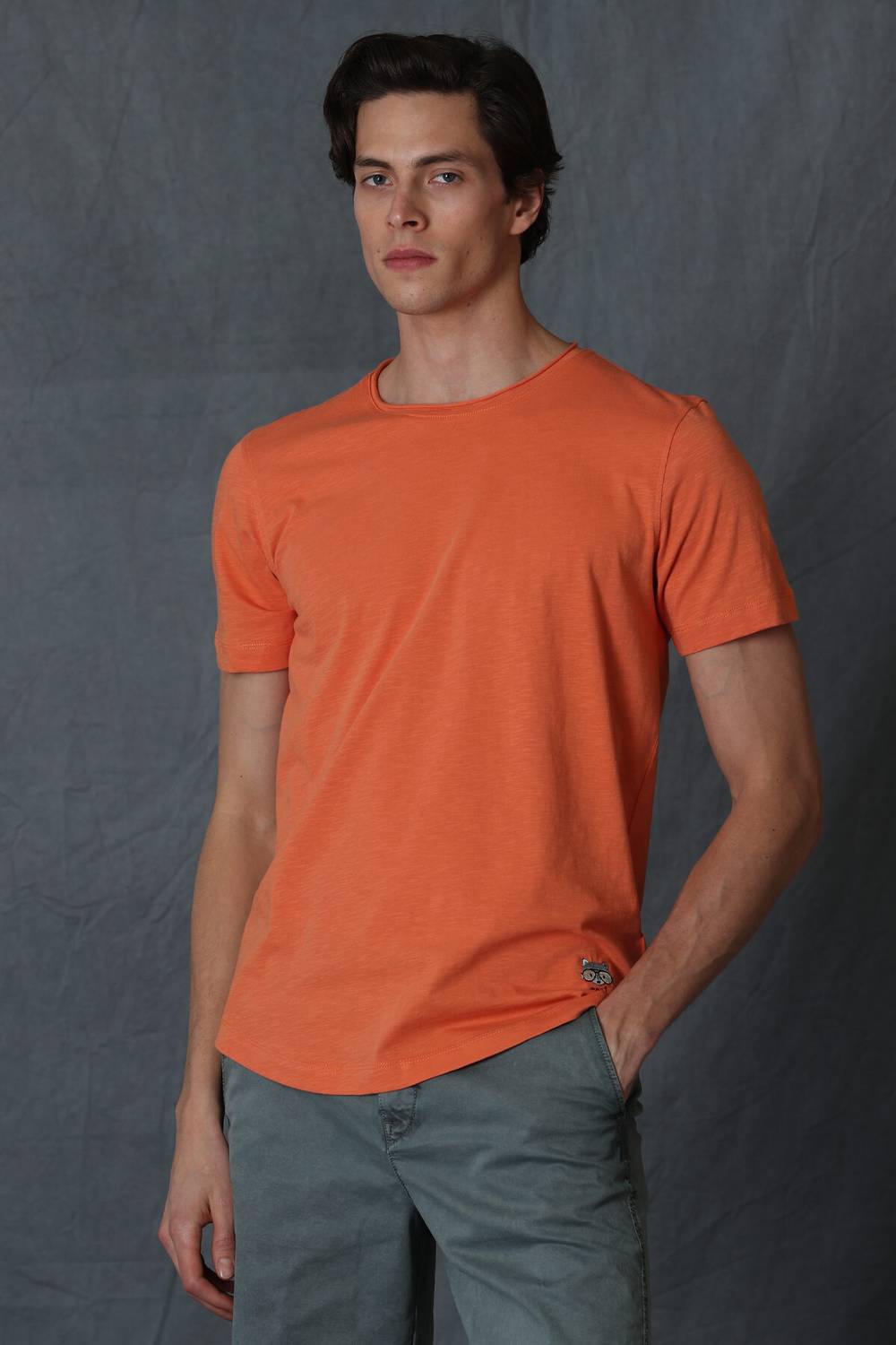 Junya Men's Basic T-Shirt Orange