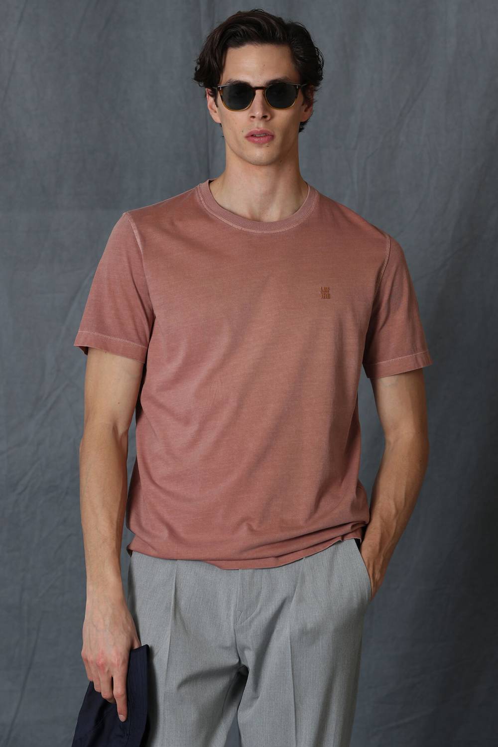 Sarder Men's Basic T-Shirt Cinnamon
