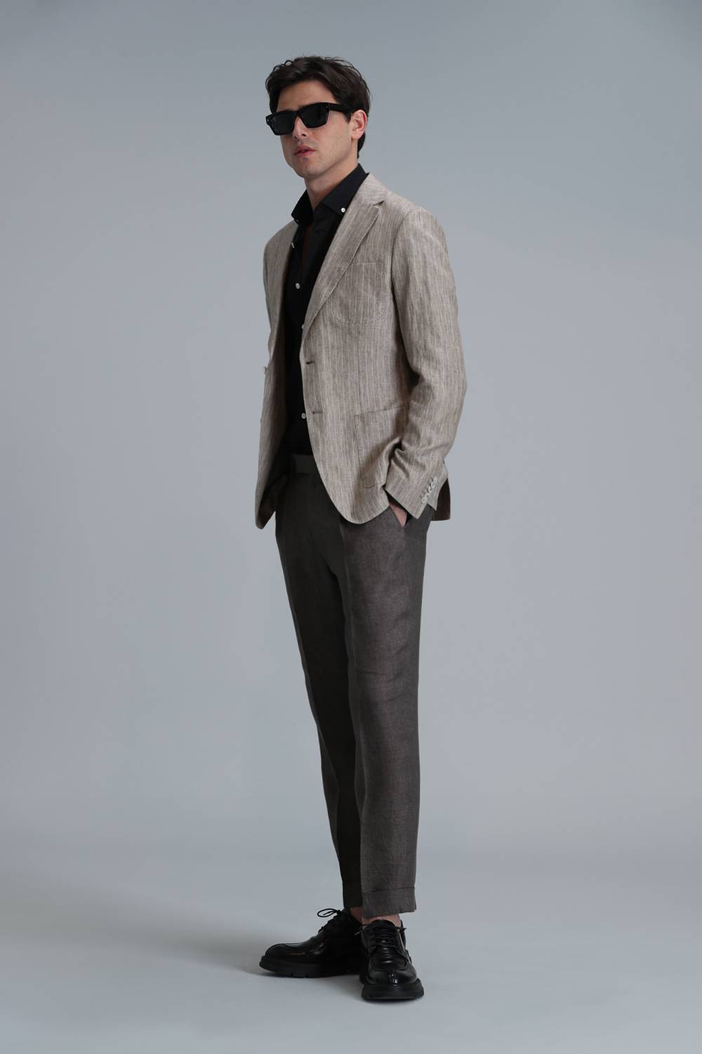 Умные мужские чиносы Comfort Fit коричневого цвета размера 44-60