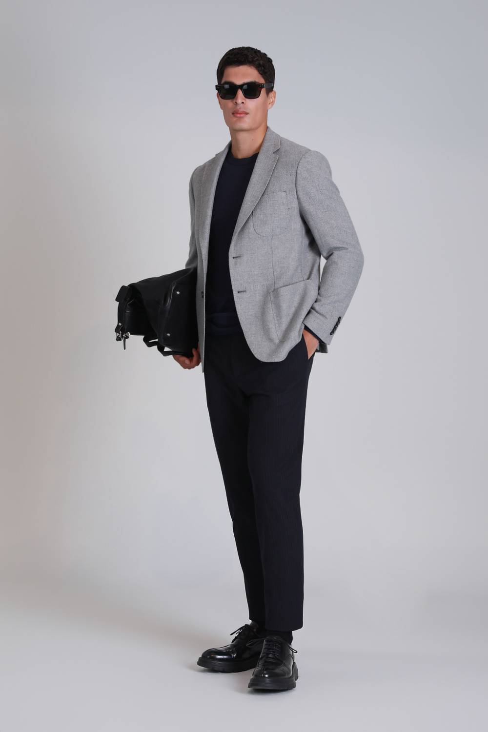 Смарт брюки Joseph для чоловіків, прямий крій, темно-синій, доступні в розмірах 44-56