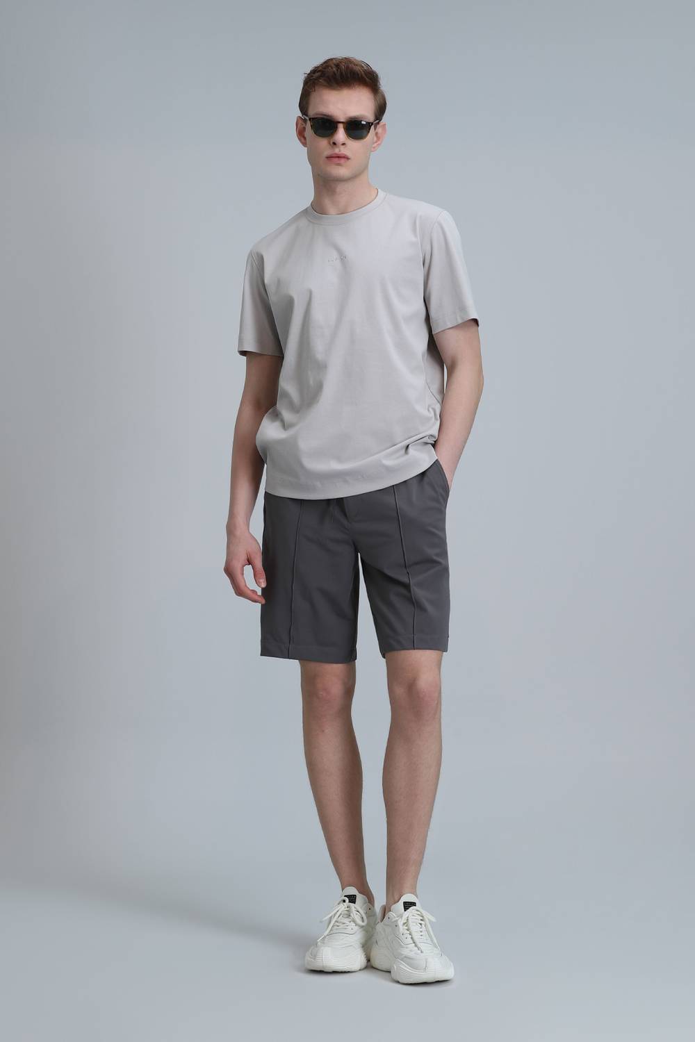 Chrıs Spor Erkek Chino Şort Slim Fit Nefti Yeşil