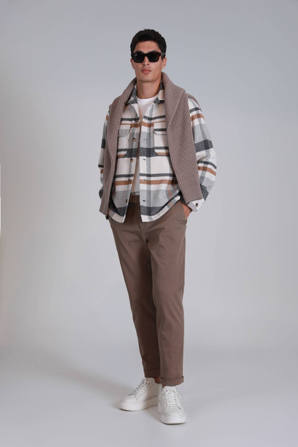 Gabrıel Spor Erkek Chino Pantolon Slim Fit Kahverengi