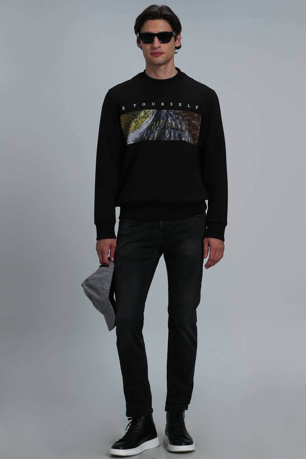 Frobin Smart Jean Men's Trousers Regular Fit Anthracite