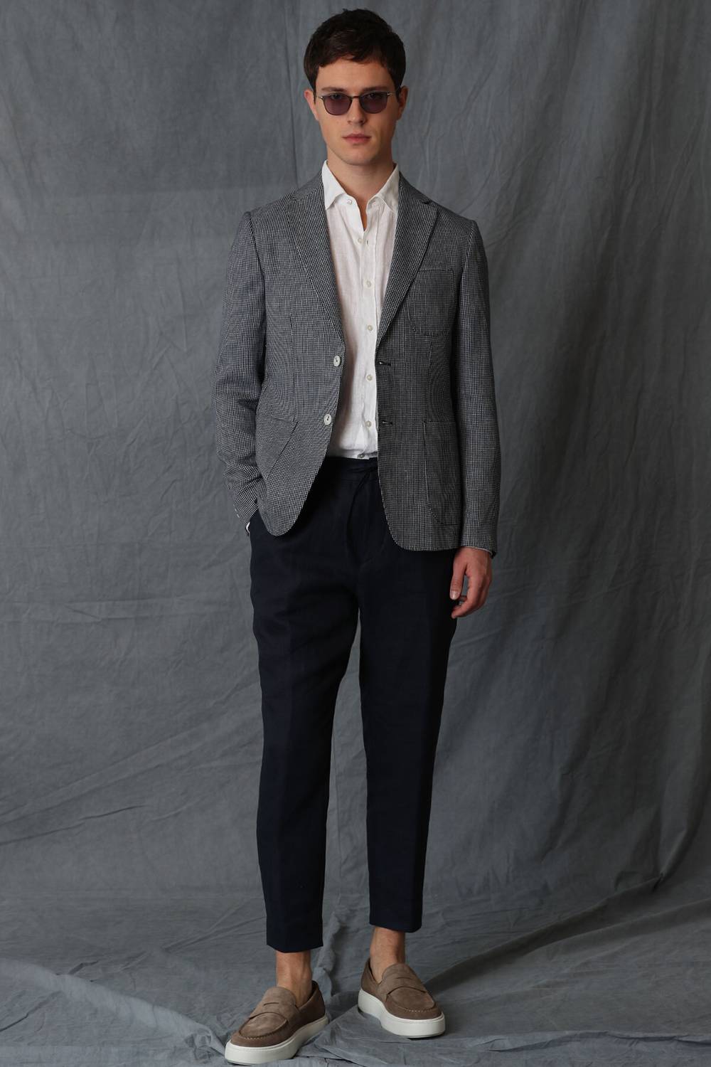 Karl Spor Erkek Chino Pantolon Tailored Fit Lacivert