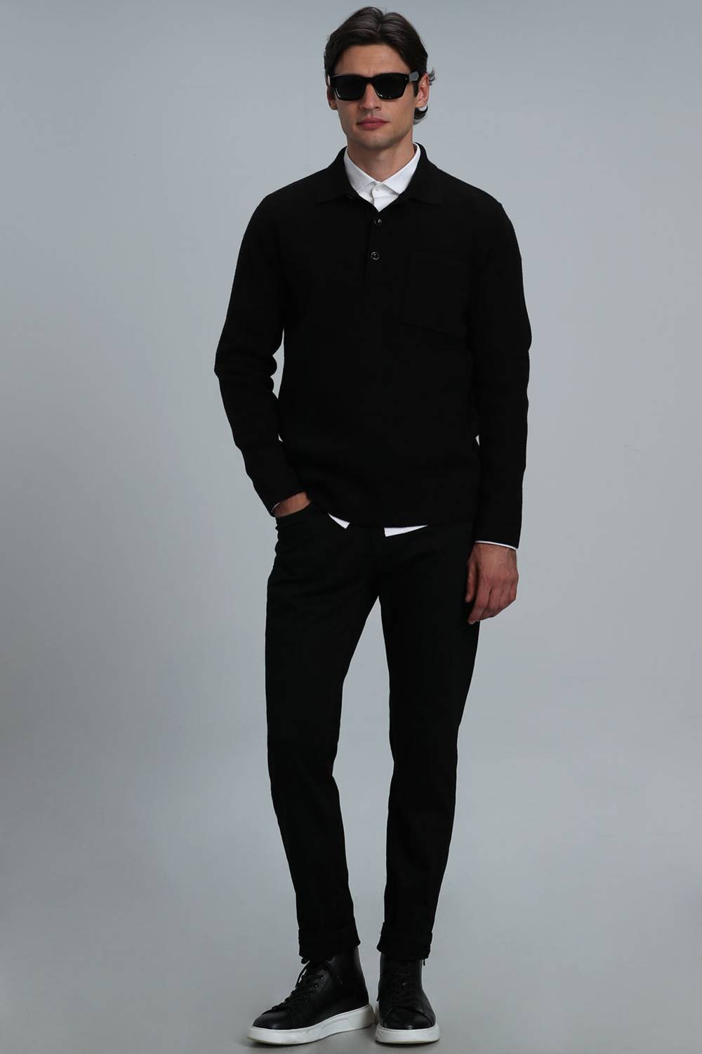 Anton Smart Jean Erkek Pantolon Slim Fit Siyah