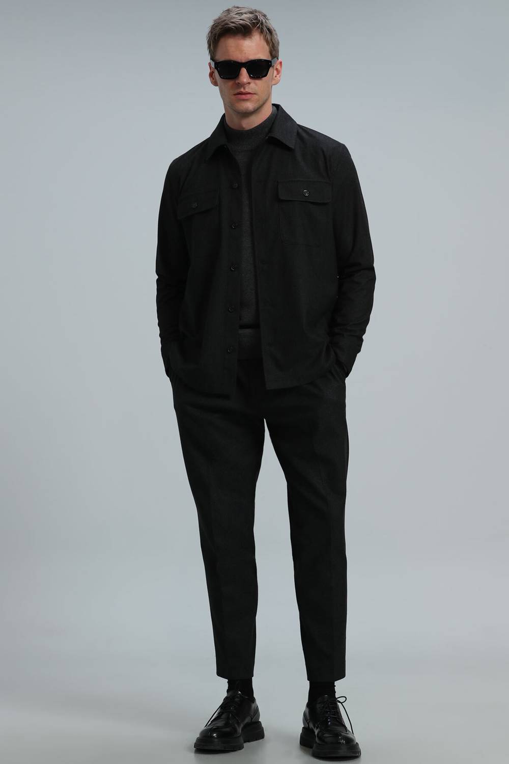 Jack Sports Men's Chino Trousers Slim Fit Anthracite