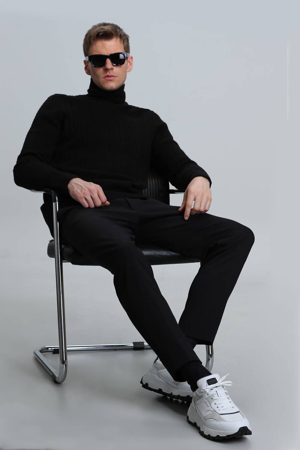 Peter Smart Erkek Chino Pantolon Slim Fit Siyah