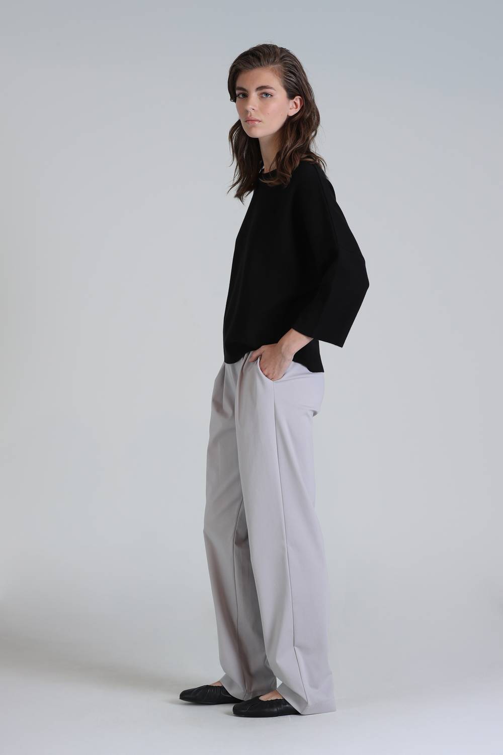 Жіночі штани Tasha кольору камінь, повсякденний стиль, різні розміри S-XXL