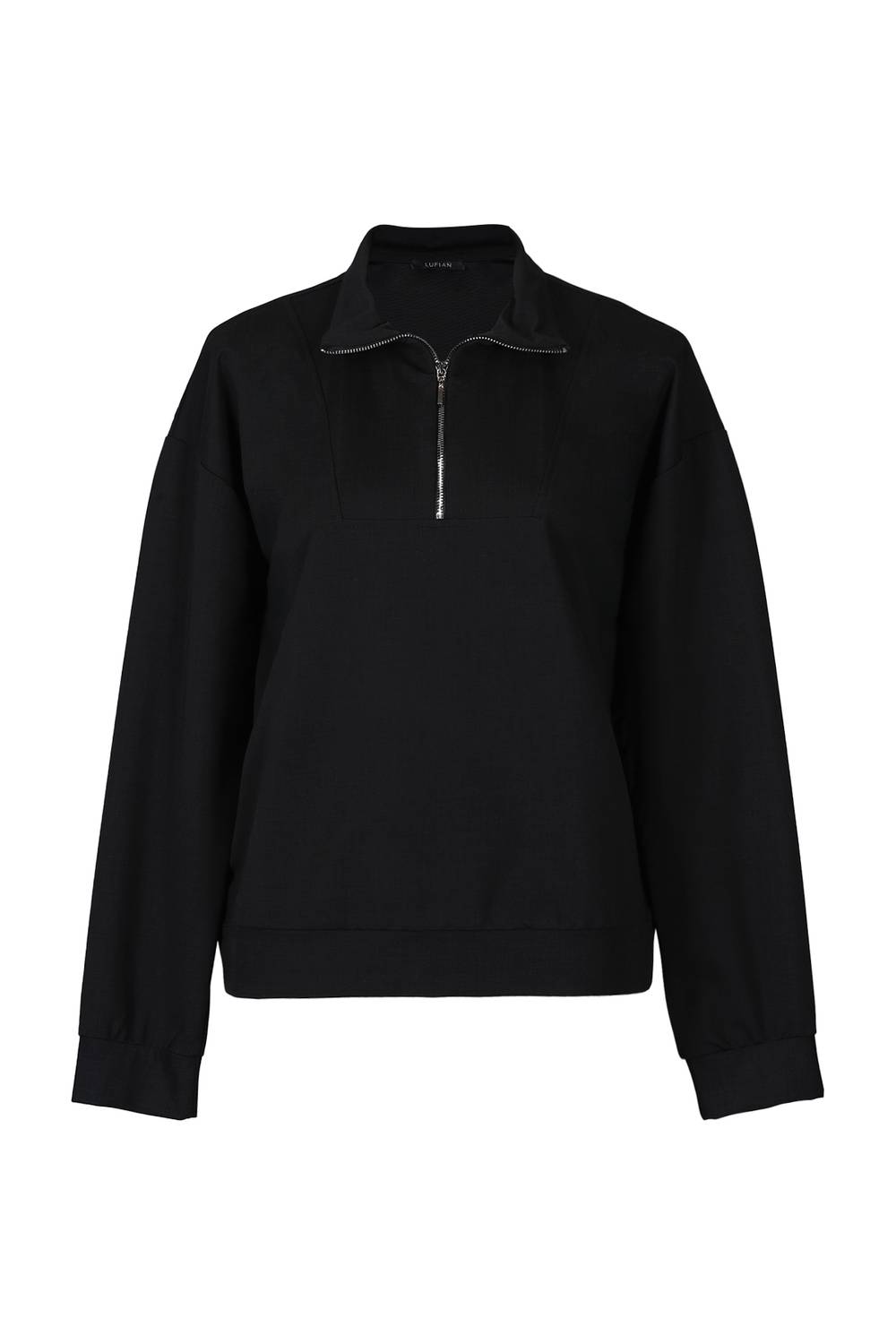 Женский вязаный свитшот Galerıa черного цвета, доступен в размерах S, M, L, XL, XS