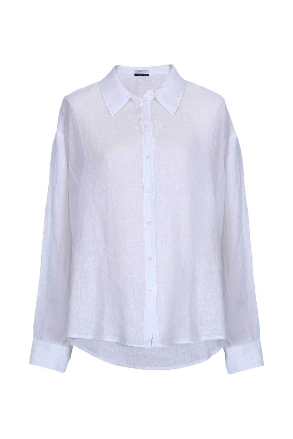 Женская льняная рубашка Barrı белого цвета, размер S-XXL, стильный и легкий вариант для повседневного ношения