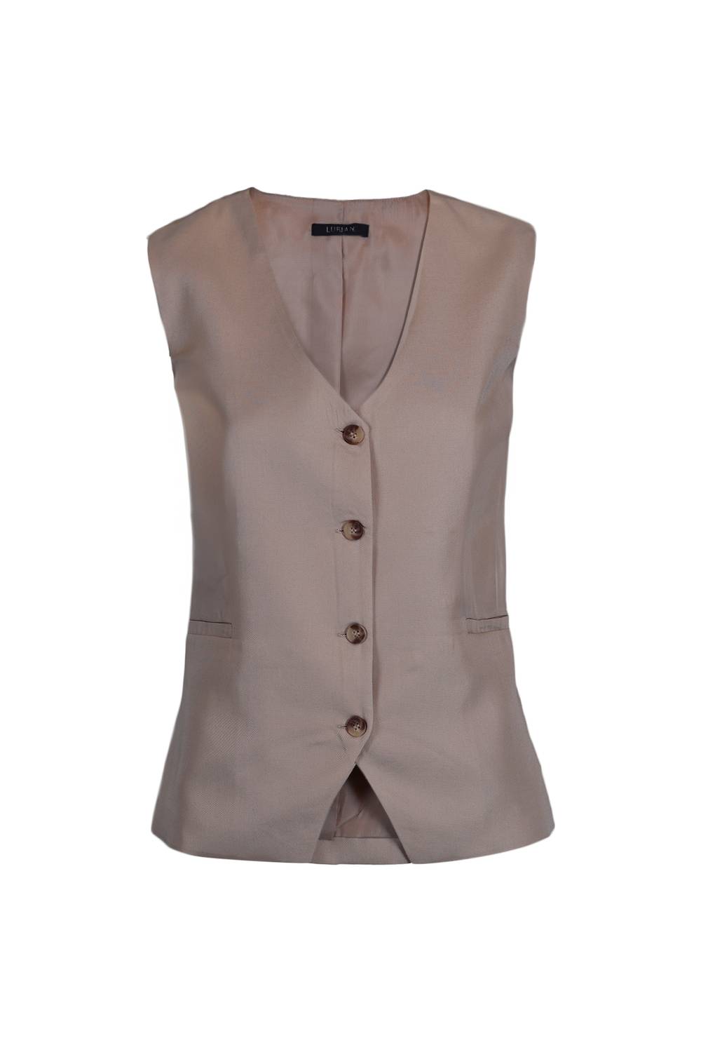 Женская жилетка Ledro, бежевый цвет, размеры S и L, стильная и удобная для прогулок и активного отдыха.