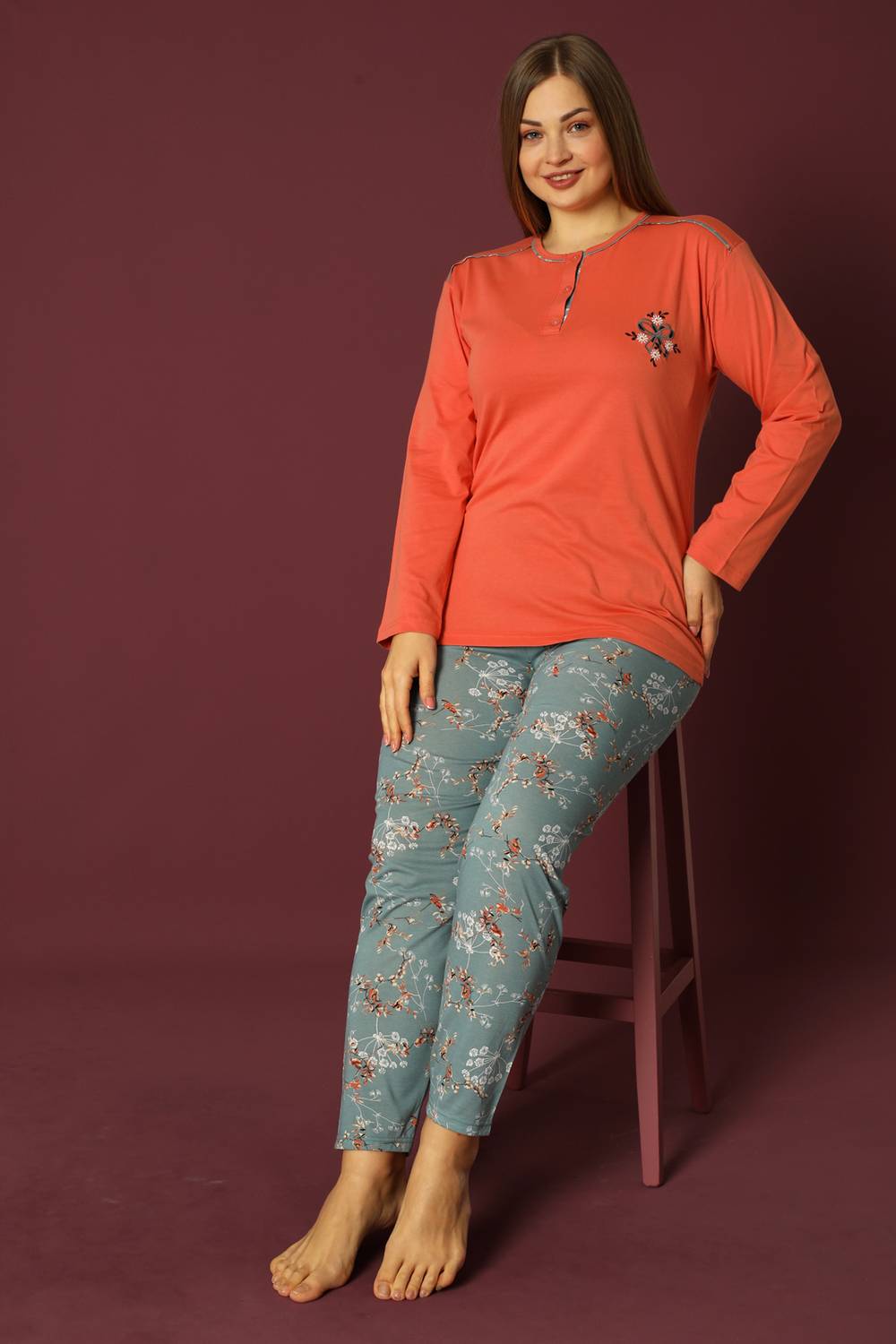 Nisanca Women Capri Pajama Set 100% Cotton Special for Mother's