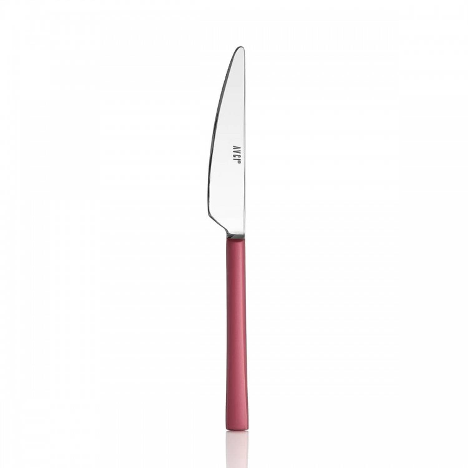 Pink Touch Matt 6 Piece Dessert Knife 18/10 Stainless Steel