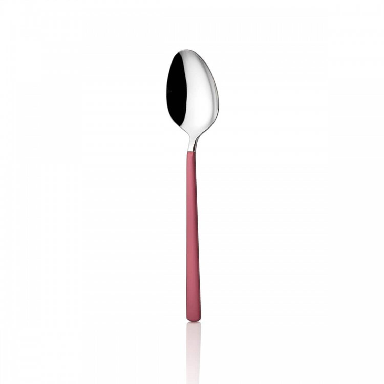 Pink Touch Matt 12 Teaspoons 18/10 Stainless Steel 2 mm