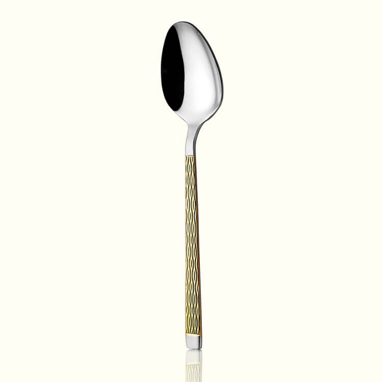 Pera Gold 12 Tea Spoons 18/10 Stainless Steel