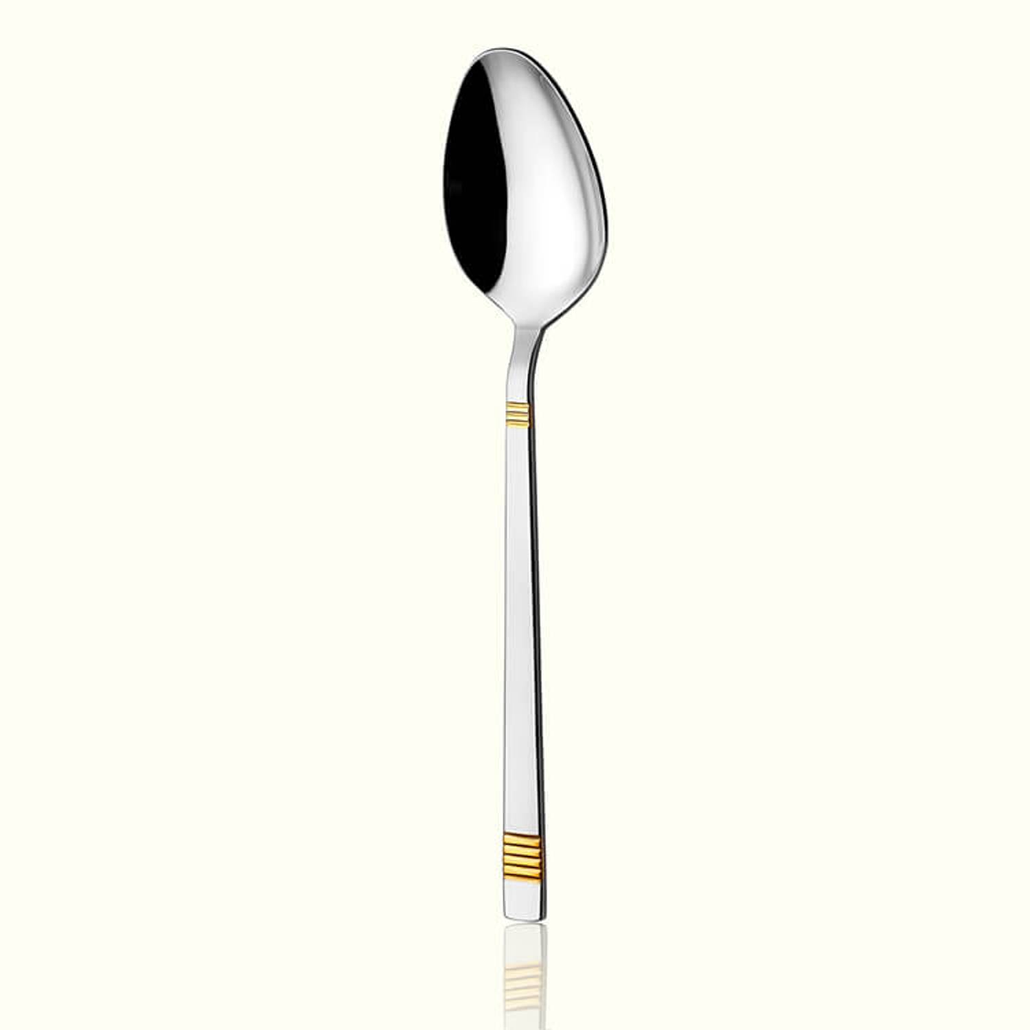 Duru Gold 12 Dessert Spoons 18/10 Stainless Steel