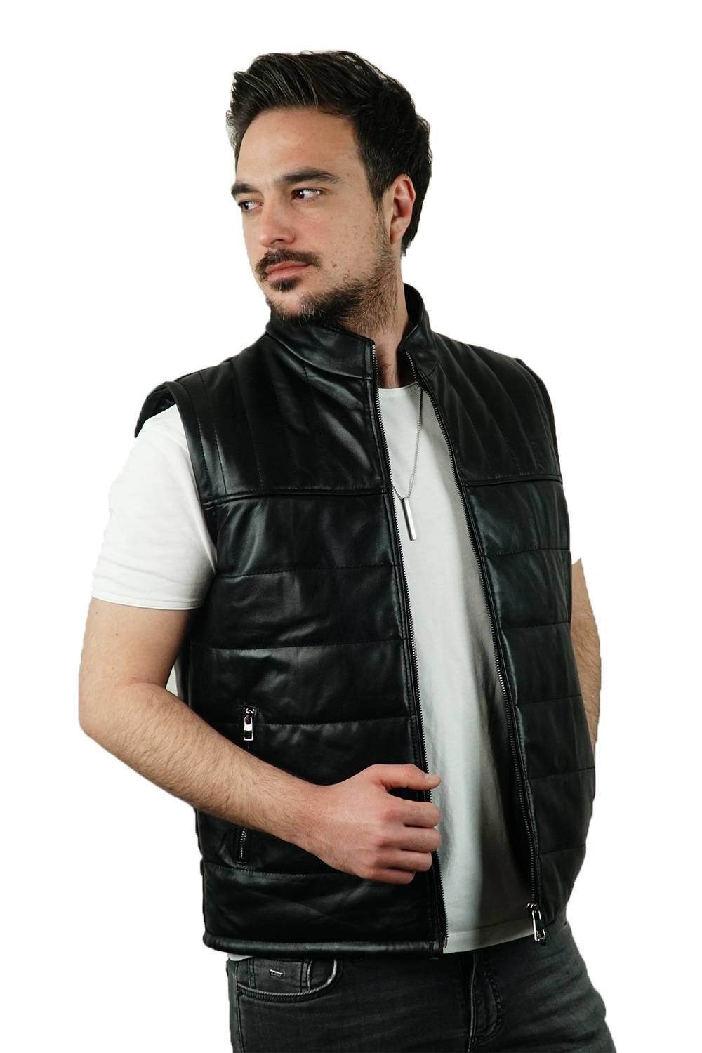 Kevin Leather Vest