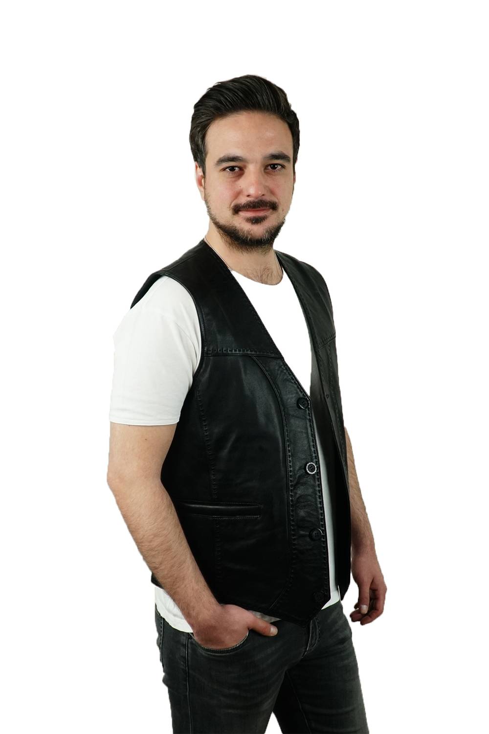 Vodi Punto Genuine Leather Vest