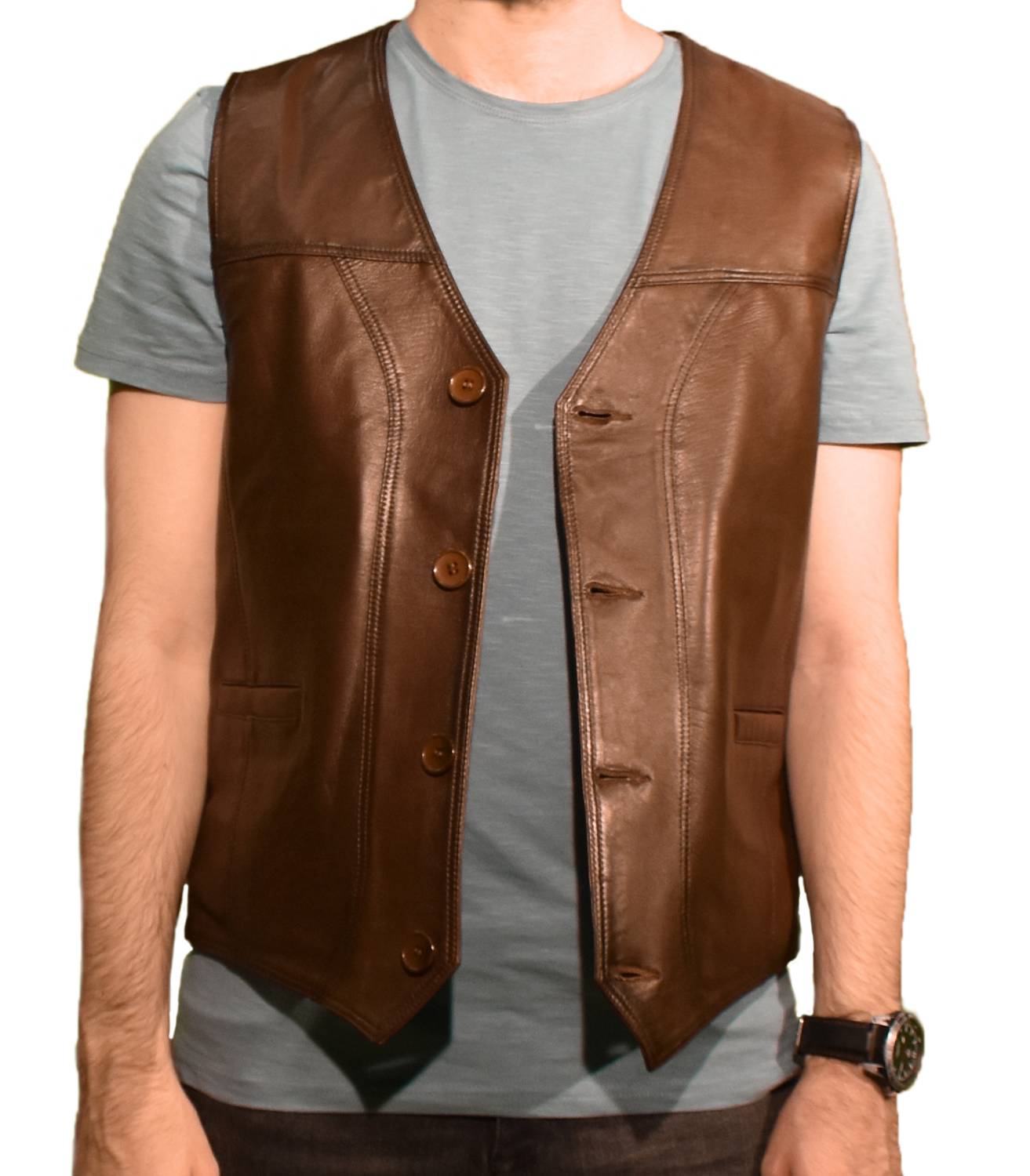 City Genuine Leather Vest