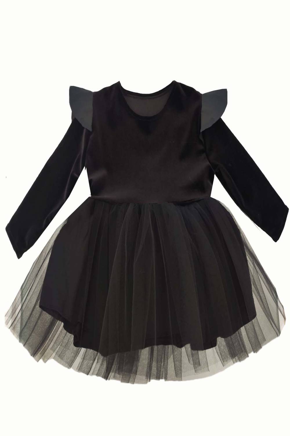 Girl's Leather Detailed Tutu Dress