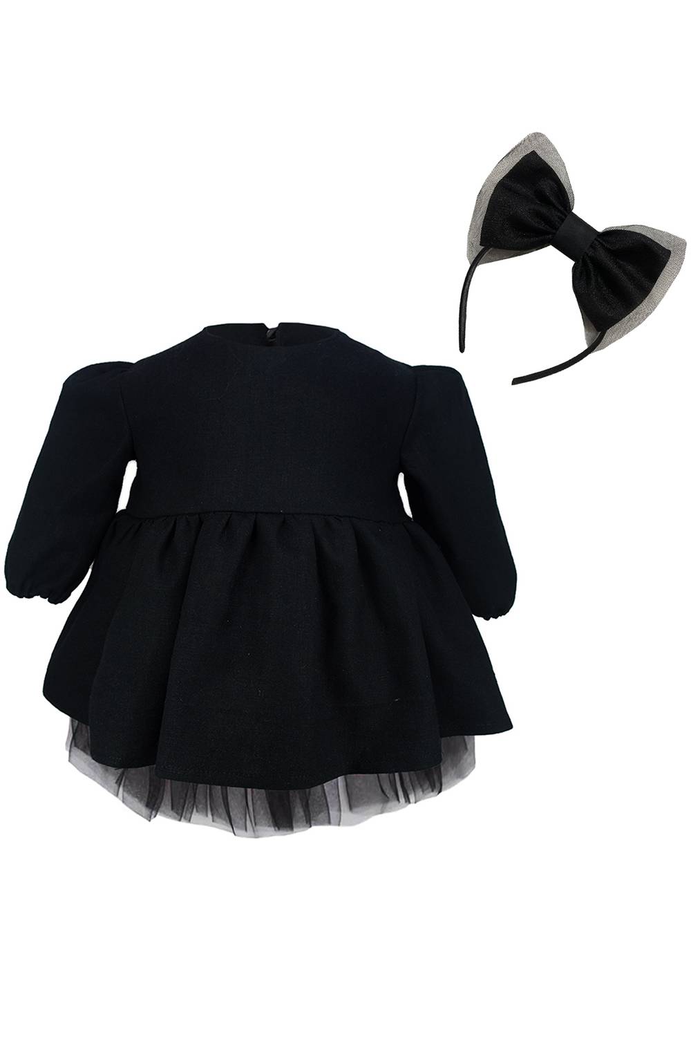 Girl Long Sleeve Tutu Dress Crown Suit