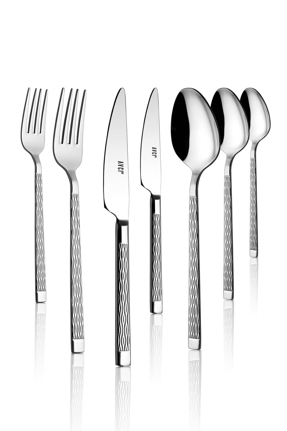 Pera 7 Pieces Single Cutlery Set 18/10 Stainless Steel