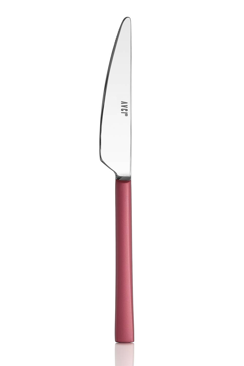 Pink Touch Matt 12 Piece Dessert Knife 18/10 Stainless Steel