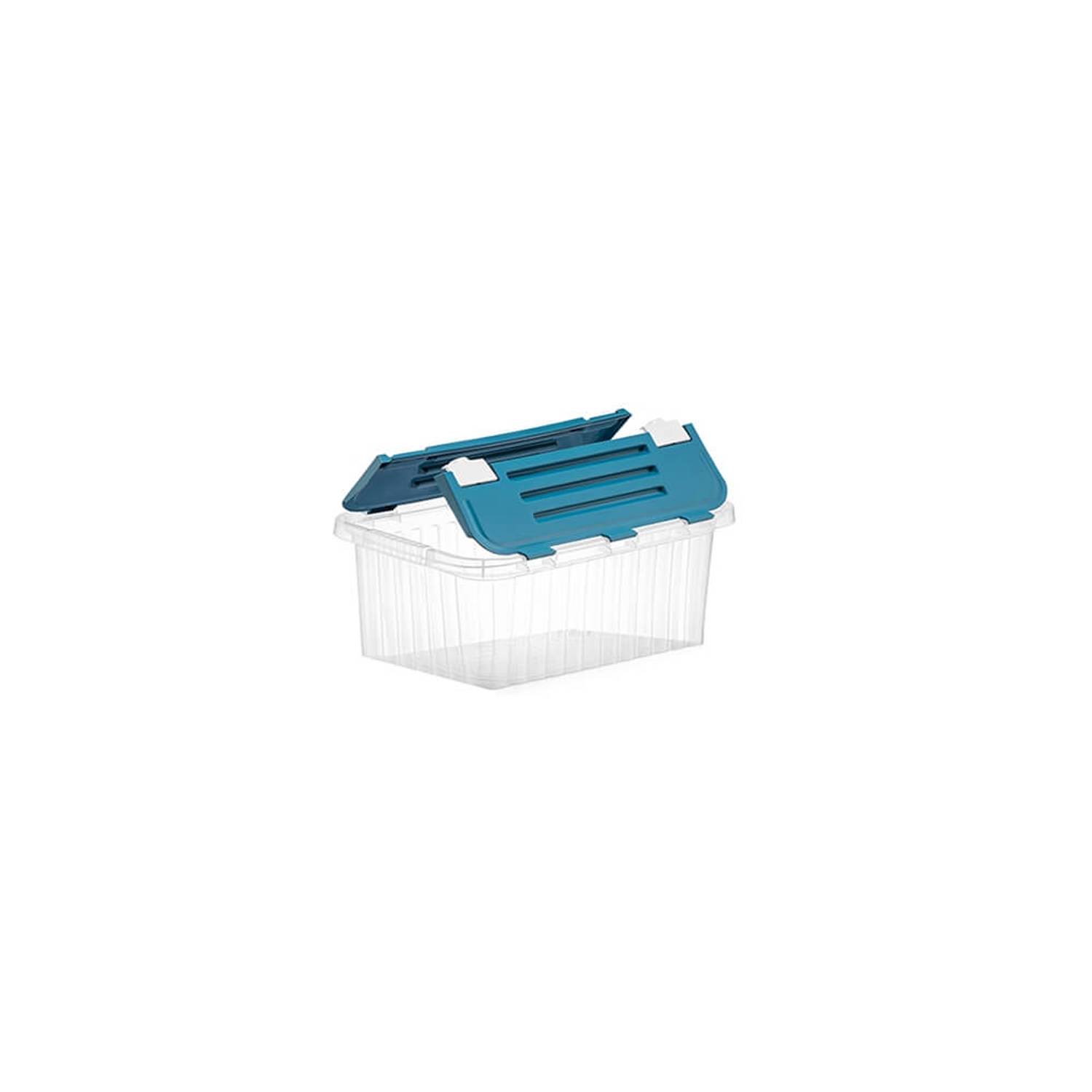 Piev Transparent Double Lid Split Box 10 Lt