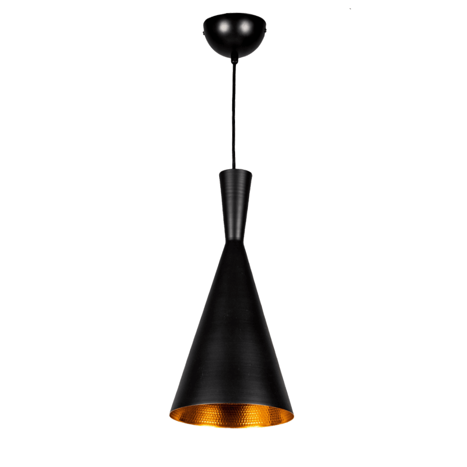 Декоративная подвеска Tom Dixon (VR301) черного цвета, диаметр 190-400 мм, мощность 9-12 Вт, патрон E27, алюминиевый корпус, порошковая покраска