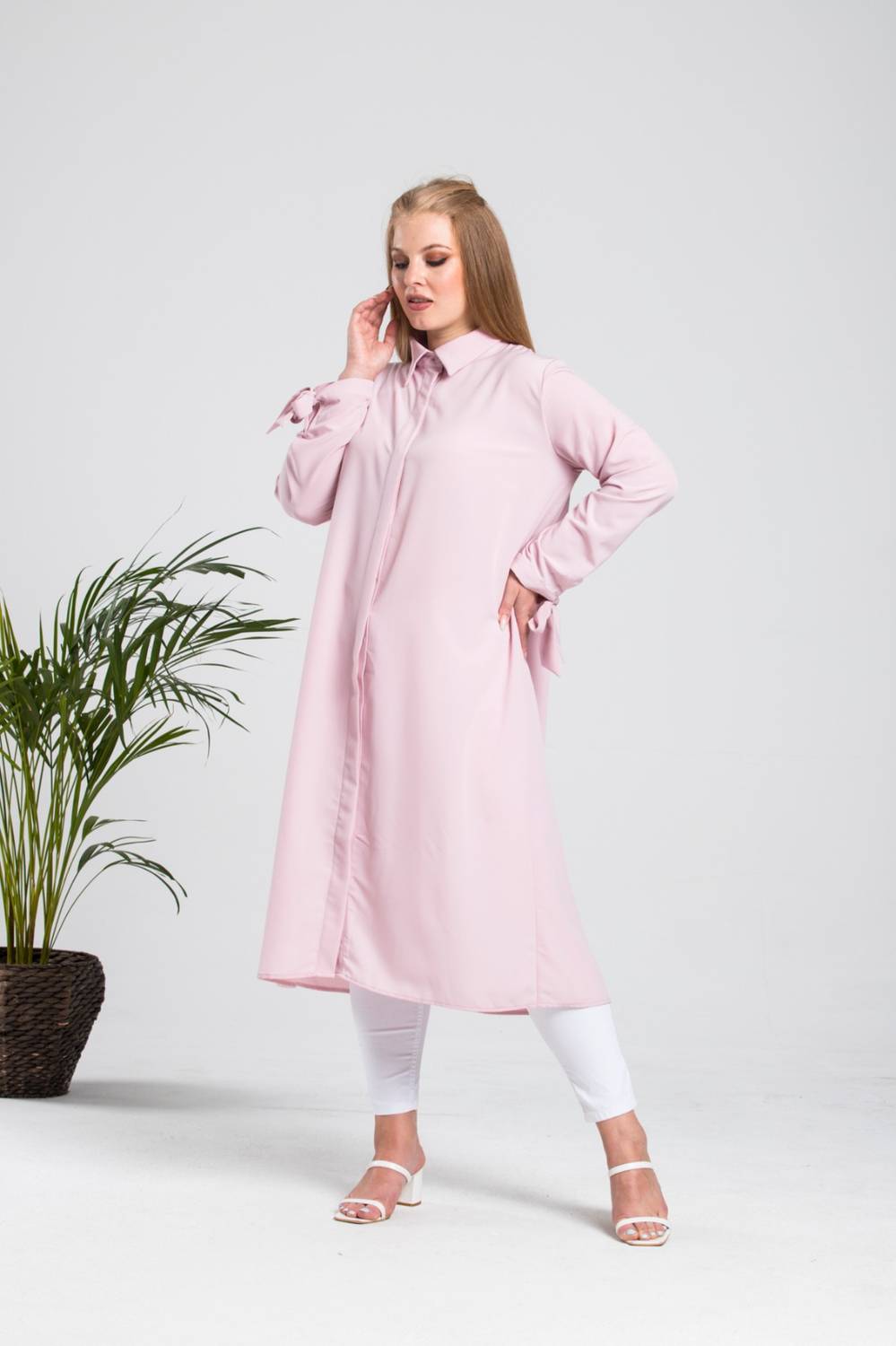 Large Size Pink Tunic