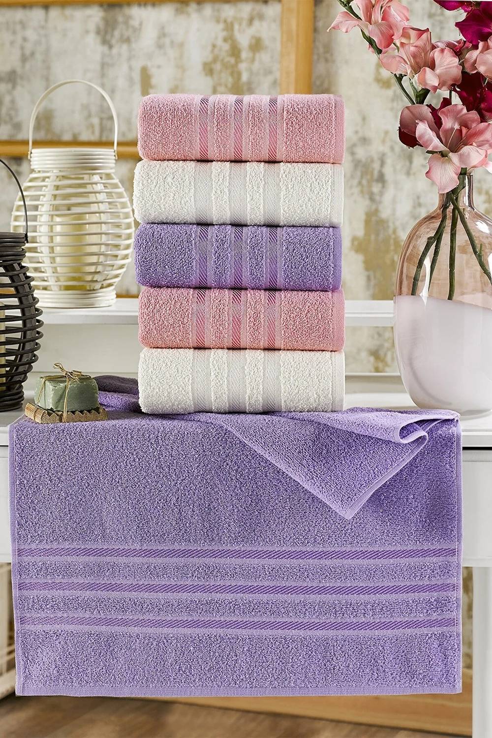 Purple towels online on sale