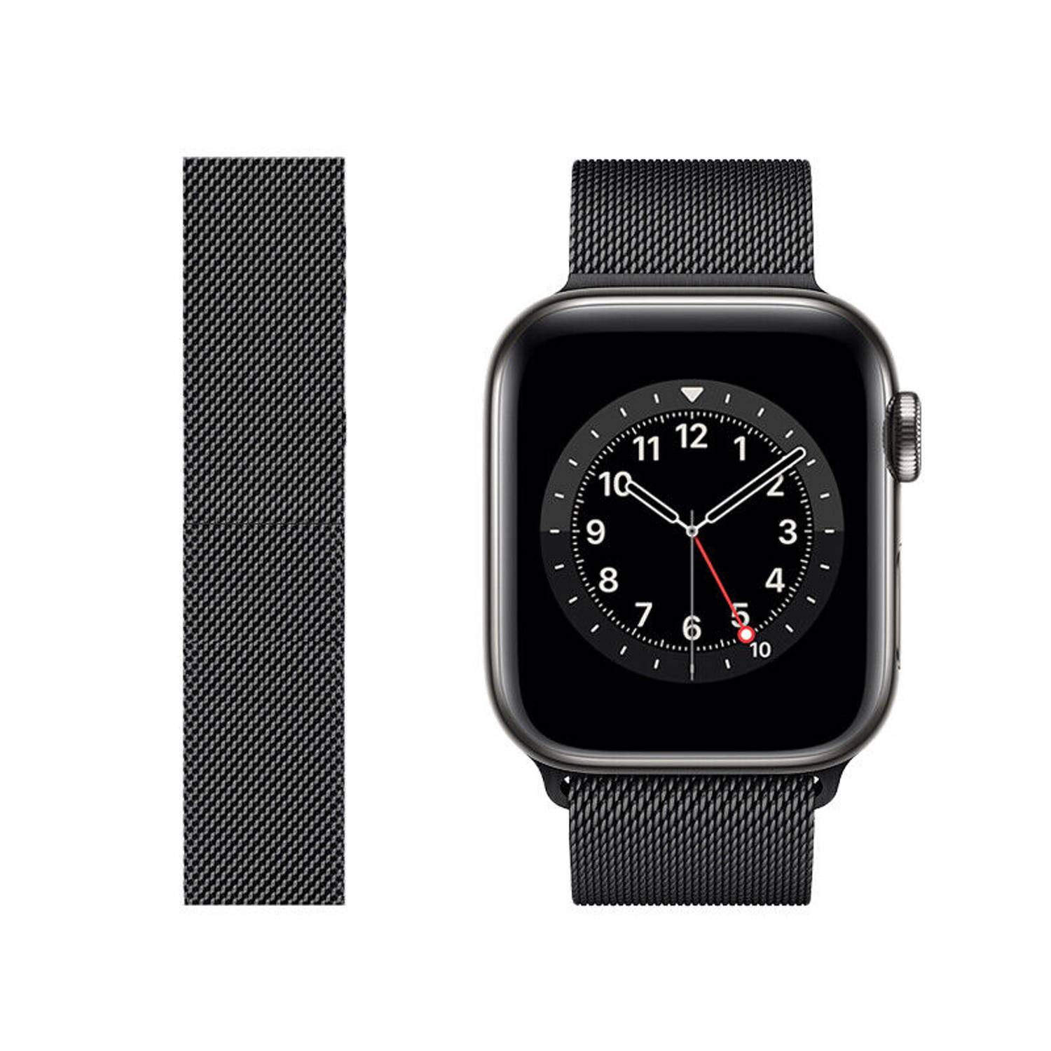 For Apple Watch 2/3/4/5/6/7/8/se/ultra 42mm 44mm 45mm 49mm Magnetic Braided Mesh Metal Practical Band