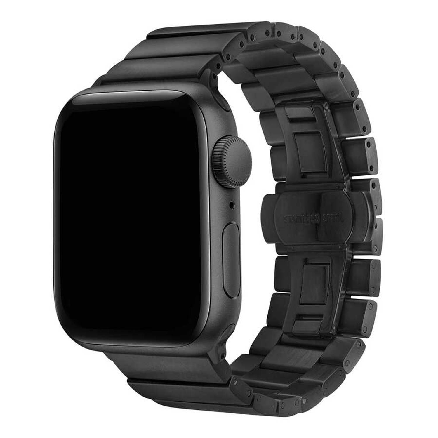 Apple Watch Series 2/3/4/5/6/7/8/se/ultra 44/45/49mm Compatible Metal Band Black