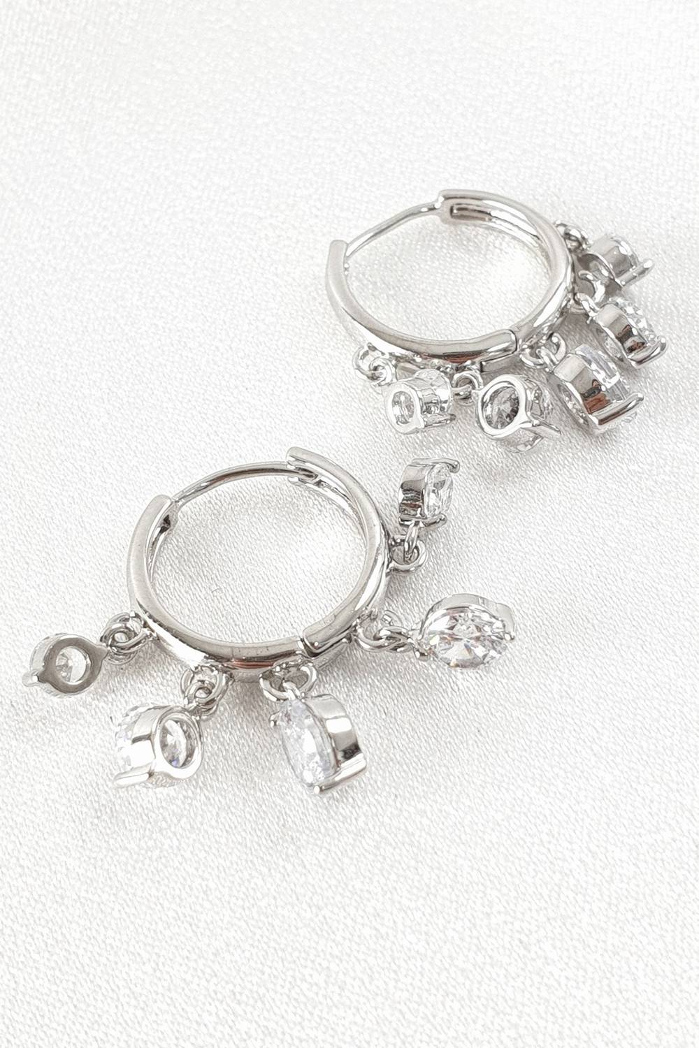 Silver Stone Shakira Earrings