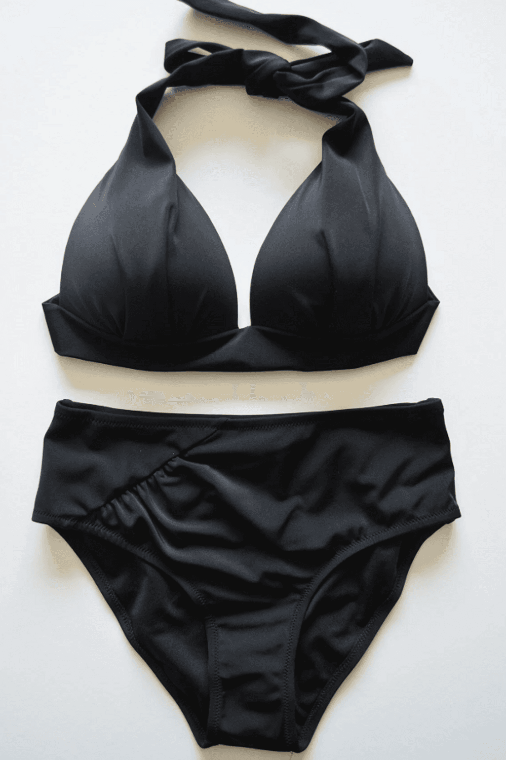 Чорний бікіні комплект Beria для жінок з напівпідкладкою високої талії, якісний UV-захищений LYCRA, ідеальна посадка, розміри 38, 42