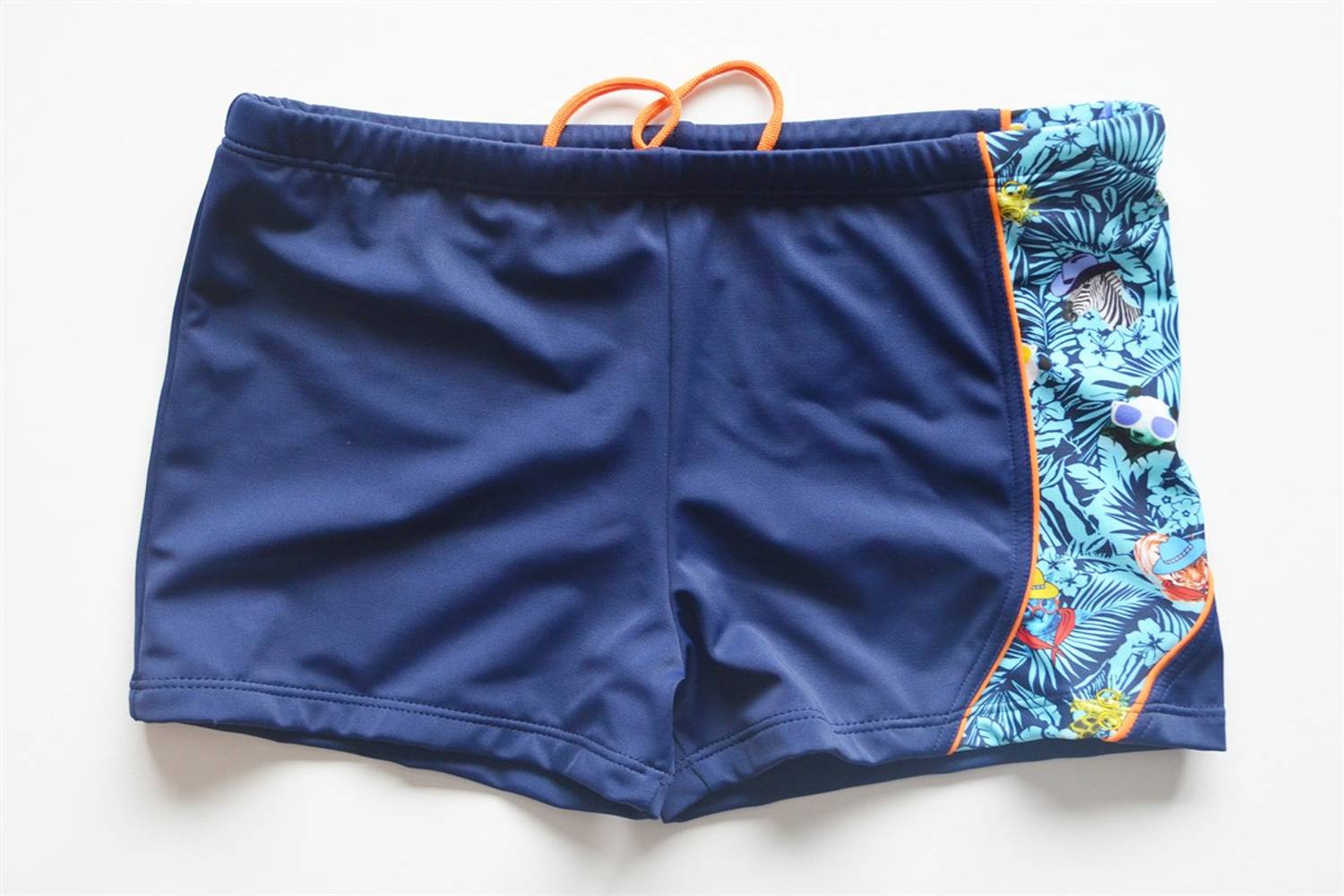 Endeep Boys Leaf Patterned Swim Shorts