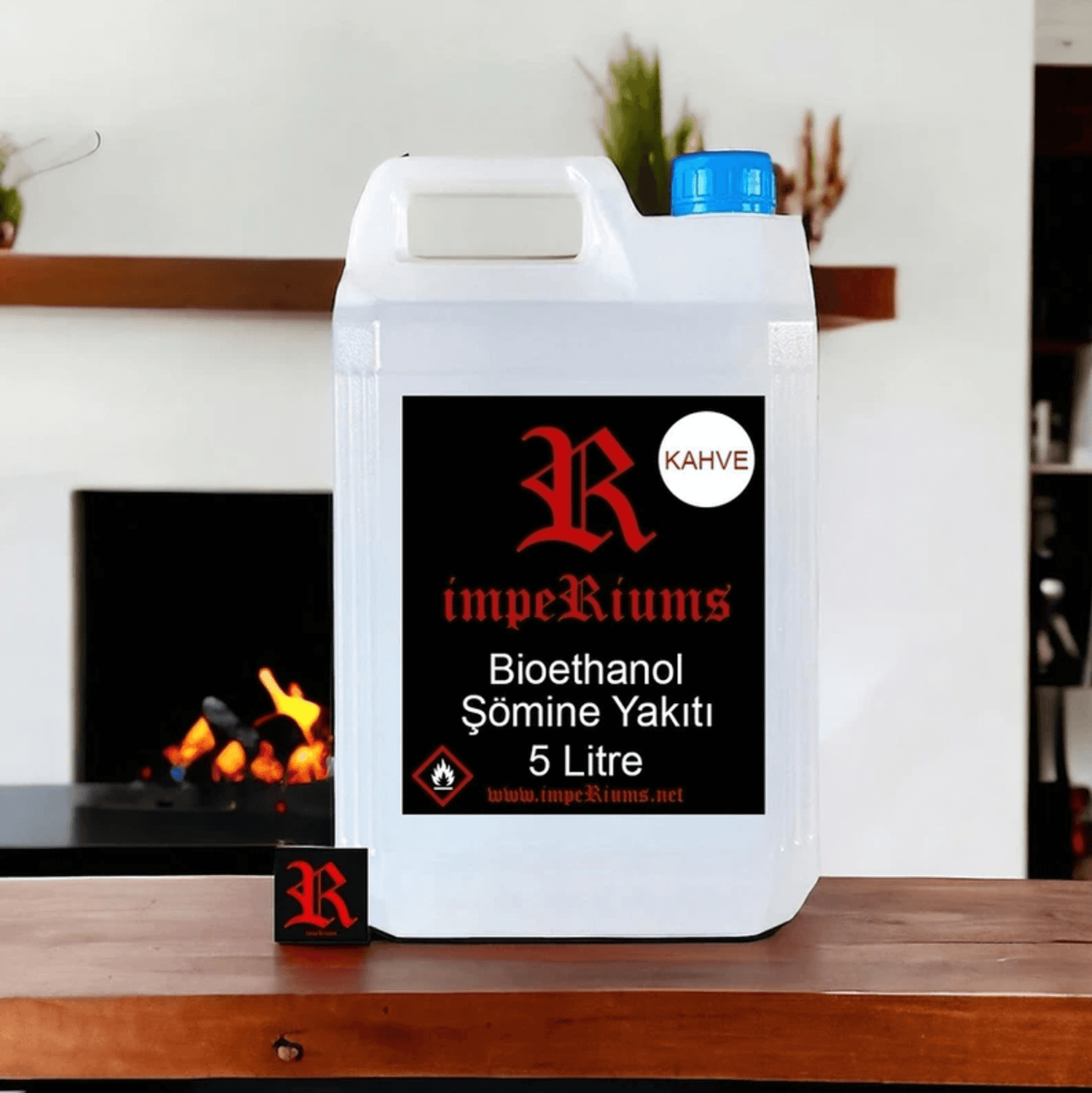 Kahve Kokulu Bioethanol Şömine Yakıtı 5 Litre