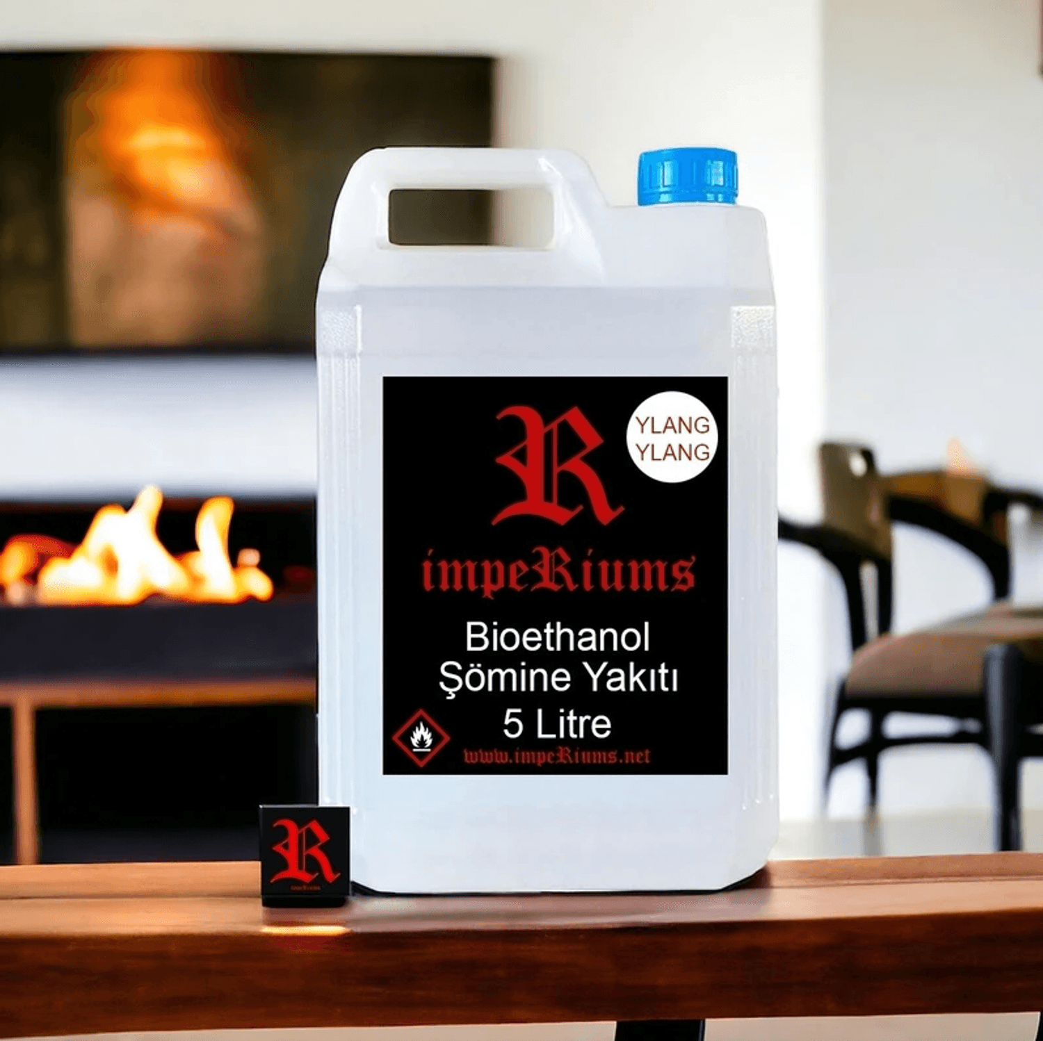 Ylang Ylang Kokulu Bioethanol Şömine Yakıtı 5 Litre