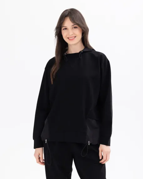 kapüşonlu basic sweatshirt - صورة 1