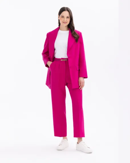 kruvaze yakalı oversize blazer ceket - photo 5