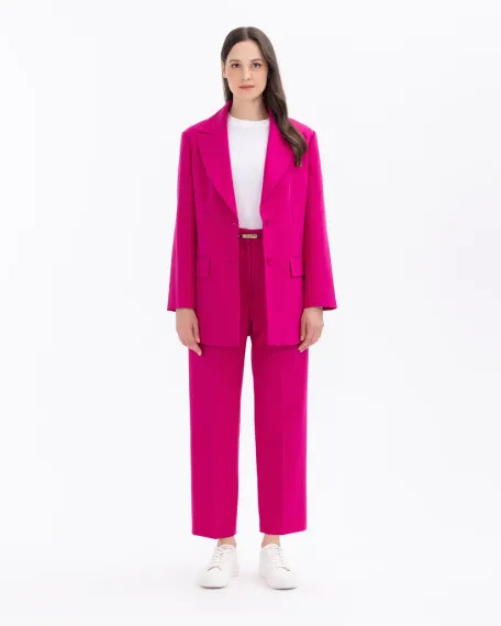 kruvaze yakalı oversize blazer ceket - photo 3