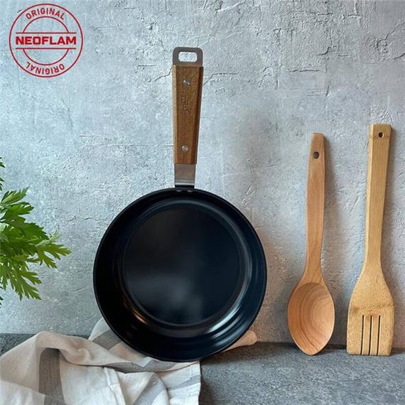 Neoflam Bien Alüminyum Döküm Wok Tava Siyah 20cm - fotoğraf 3