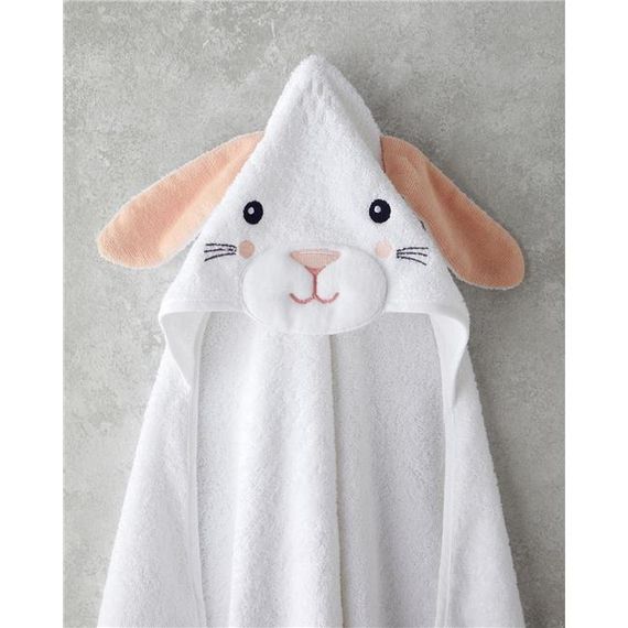 Хавлия для детей English Home Rabbit, 75x75 см, белая, 100% хлопок, коллекция Timeless, сезонное использование, подходит для машинной стирки - фото 2