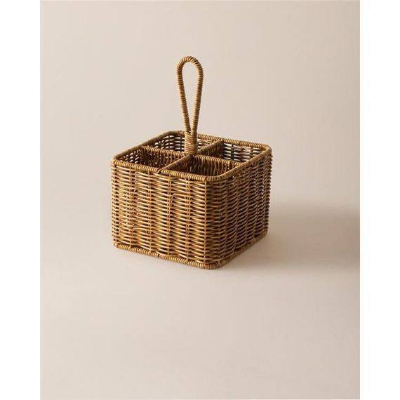 Madame Coco Ceriselle Rattan Kaşıklık 18x18x13 Cm - صورة 5