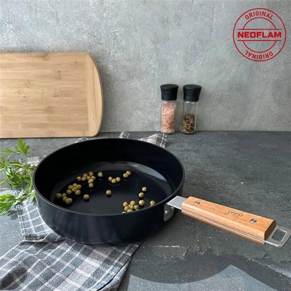 Neoflam Bien Alüminyum Döküm Wok Tava Siyah 24cm - fotoğraf 2